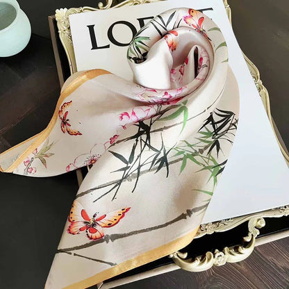 70 Silk Scarf 100% Mulberry Silk Scarf Neckerchief Women Best Gifts