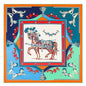 Luxury Brand 100% Twill Silk Scarf Multicolor Horse Square Scarf New Design Print Kerchief Women Neck Shawl Wraps Echarpe 130cm