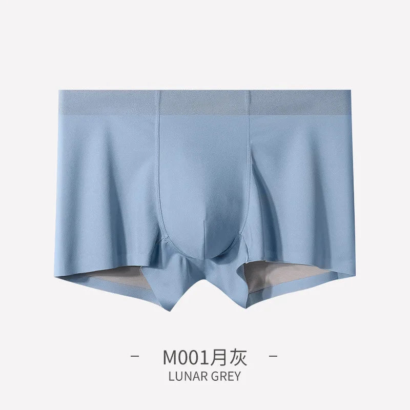 Men's Panties Boxer Shorts 100S Double-sided Modal Mid-waist Seamless Mulberry Silk Crotch Antibacterial Underwear Underpants