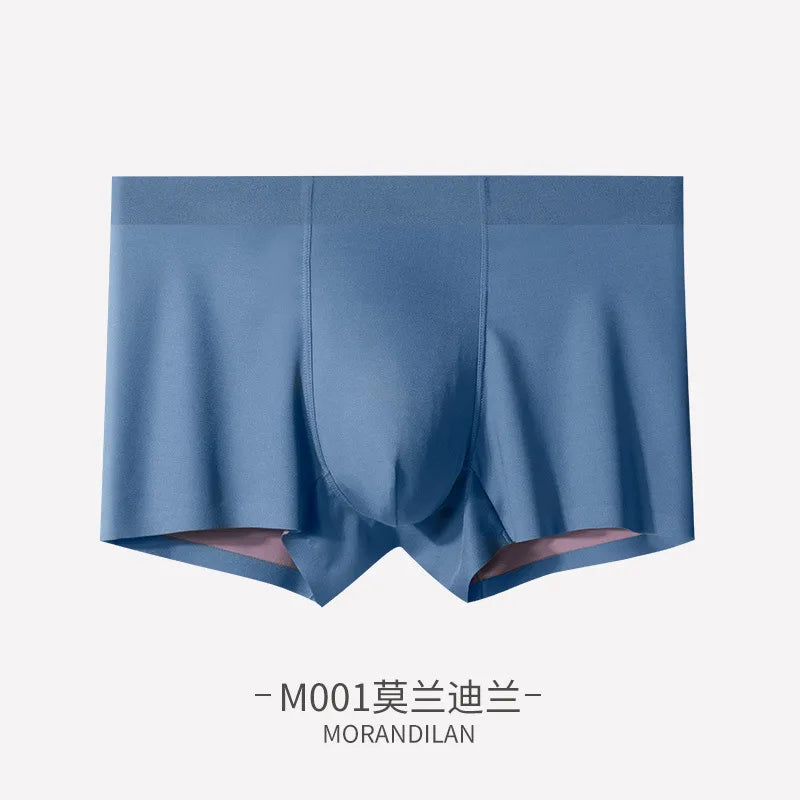 Men's Panties Boxer Shorts 100S Double-sided Modal Mid-waist Seamless Mulberry Silk Crotch Antibacterial Underwear Underpants