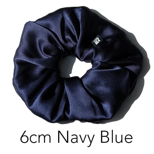 Extra Large Scrunchies for Women Girls 100% Mulberry Silk Big Oversized Elastic Bands Hair Bobble Ties Ropes Ponytail Holder