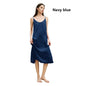 Fengbaoyu 100% Mulberry Silk Women's Slip Dress Champagne Silk Nightdress Casual Home Wear Simple Comfort Smooth Cool Breathable