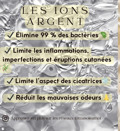 Taie d'oreiller en Soie pure de Murier infusée aux ions argent.