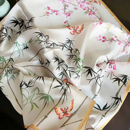 70 Silk Scarf 100% Mulberry Silk Scarf Neckerchief Women Best Gifts