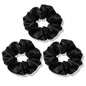 22 Momme 100% Natural Mulberry Silk Scrunchie 3.5cm Elastic Hair Ties For Women Silk Scrunchie