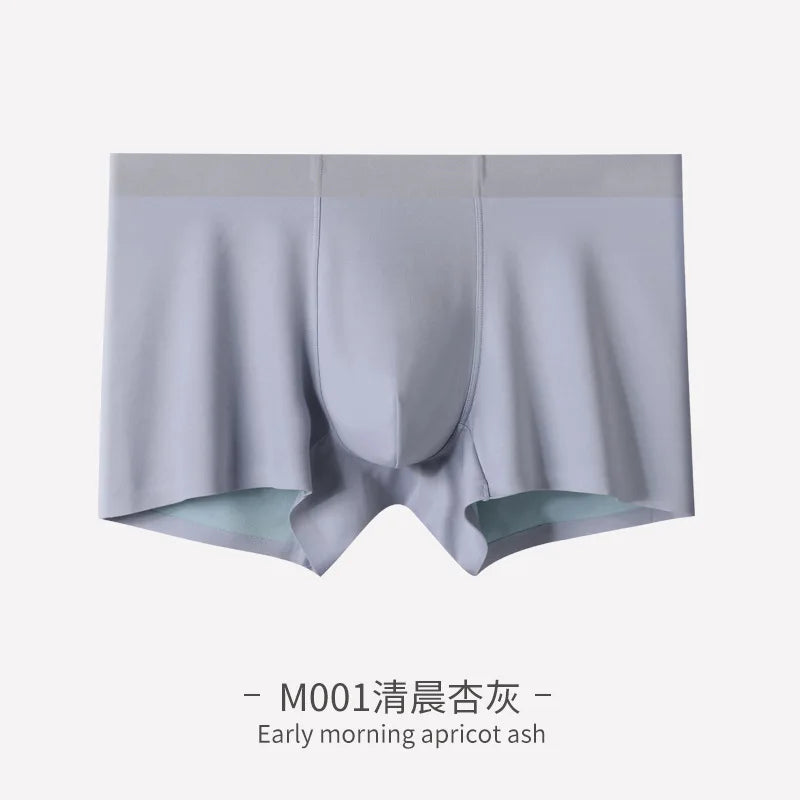 Men's Panties Boxer Shorts 100S Double-sided Modal Mid-waist Seamless Mulberry Silk Crotch Antibacterial Underwear Underpants