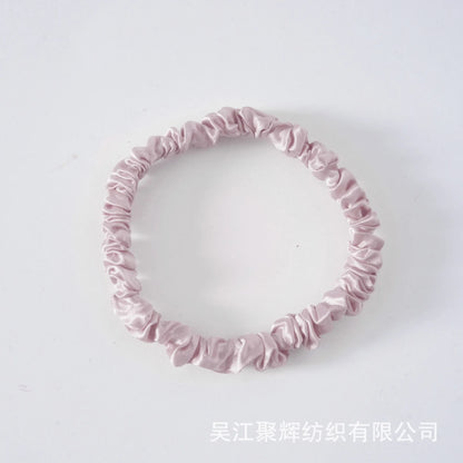 22 Momme 100% Natural Mulberry Silk Scrunchie 3.5cm Elastic Hair Ties For Women Silk Scrunchie