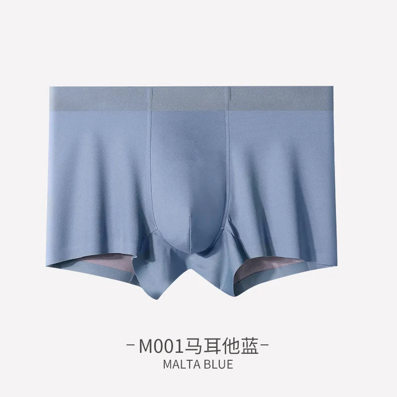 Men's Panties Boxer Shorts 100S Double-sided Modal Mid-waist Seamless Mulberry Silk Crotch Antibacterial Underwear Underpants