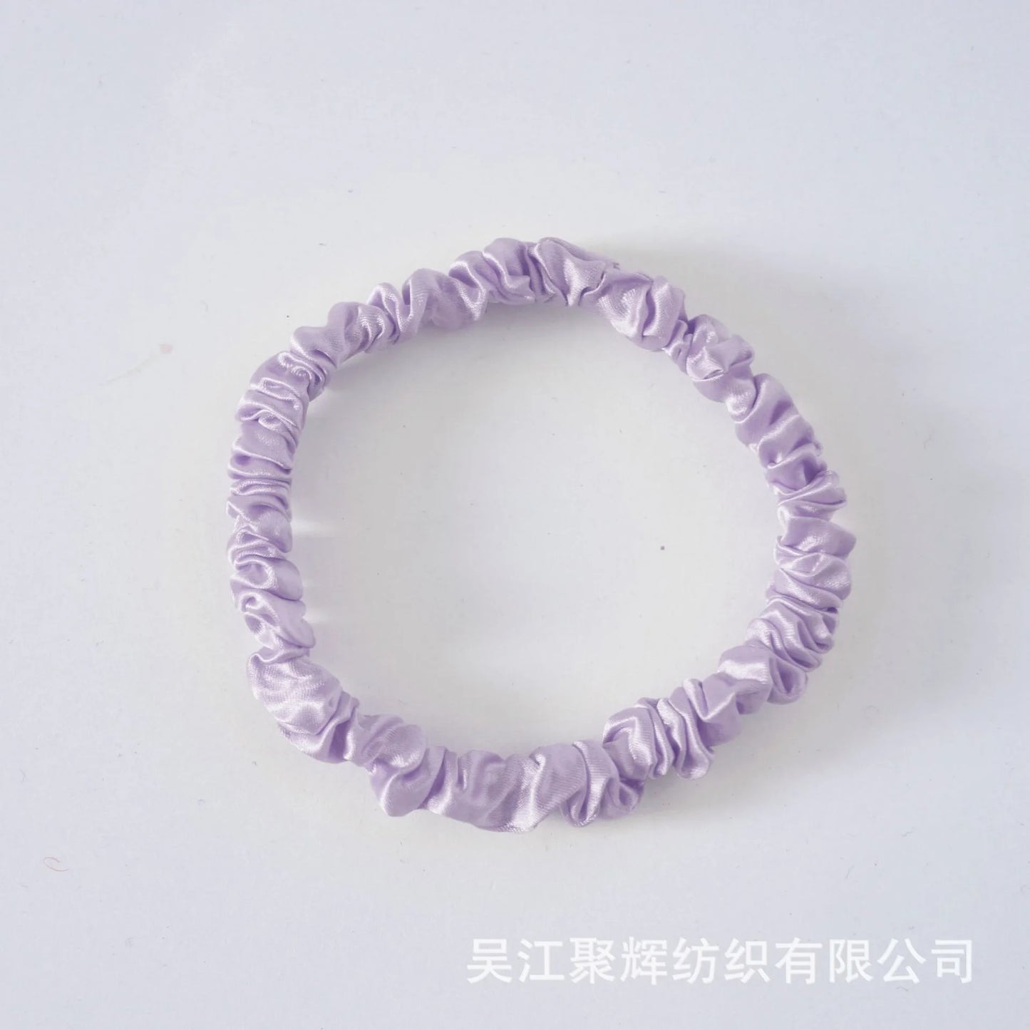 22 Momme 100% Natural Mulberry Silk Scrunchie 3.5cm Elastic Hair Ties For Women Silk Scrunchie